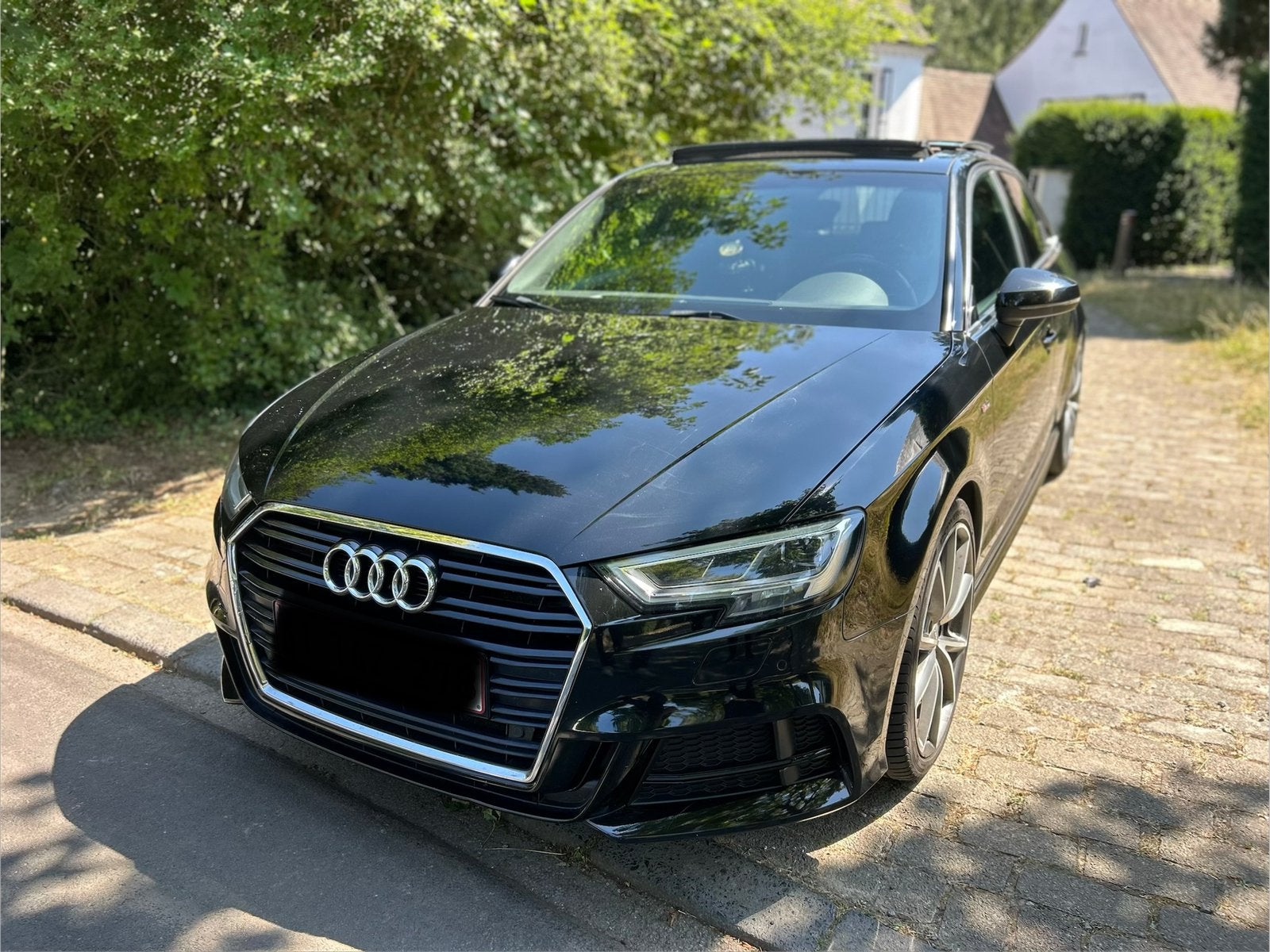 AUDI A3 SPORTBACK S LINE 2.0 TDI 150 CH  2017 – FULL OPTIONS, Auto's, Audi, Automaat, Zwart, Zwart, Diesel