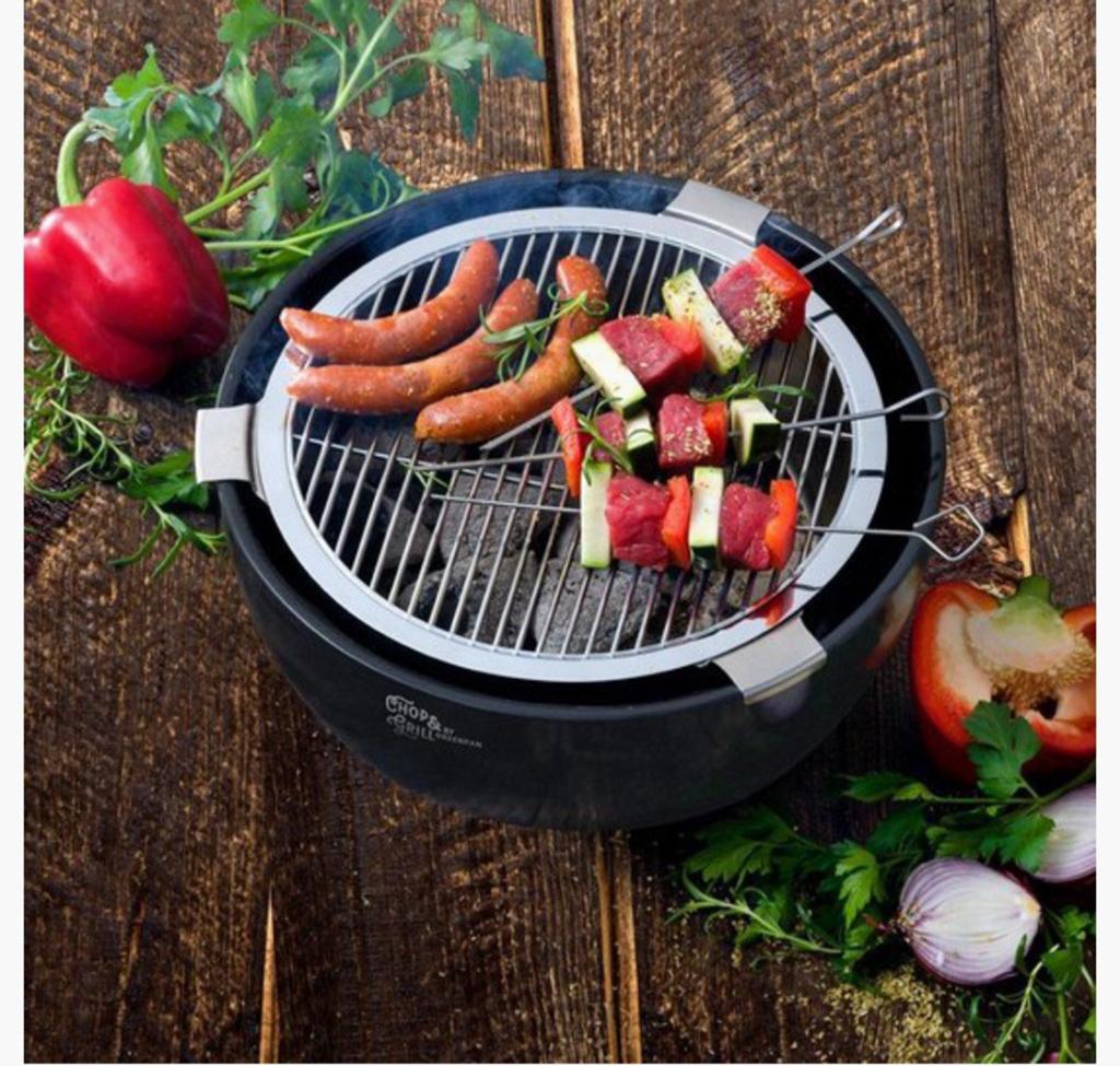Houtskool-tafelbarbecue, Chops & Grill, Tuin en Terras, Ophalen