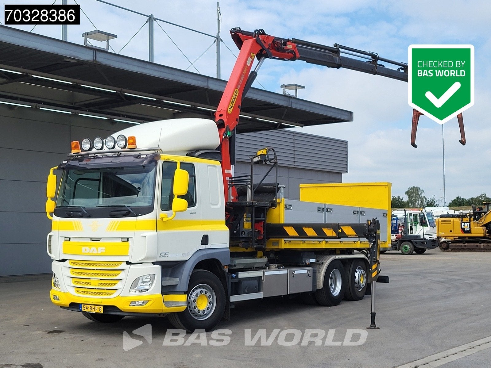 DAF CF CF 440 6X2 Palfinger PK19.001 SLD Hook Crane Containe, 324 kW, Achat, Euro 6, Entreprise