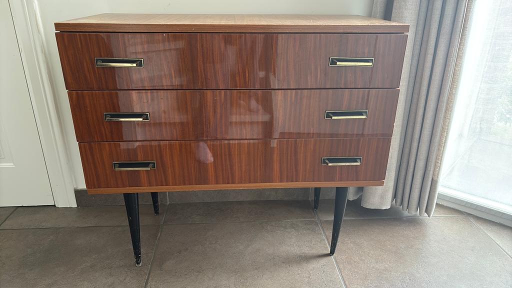 Vintage ladekast, Huis en Inrichting, Kasten | Dressoirs, Ophalen, Minder dan 50 cm, Gebruikt, Vintage