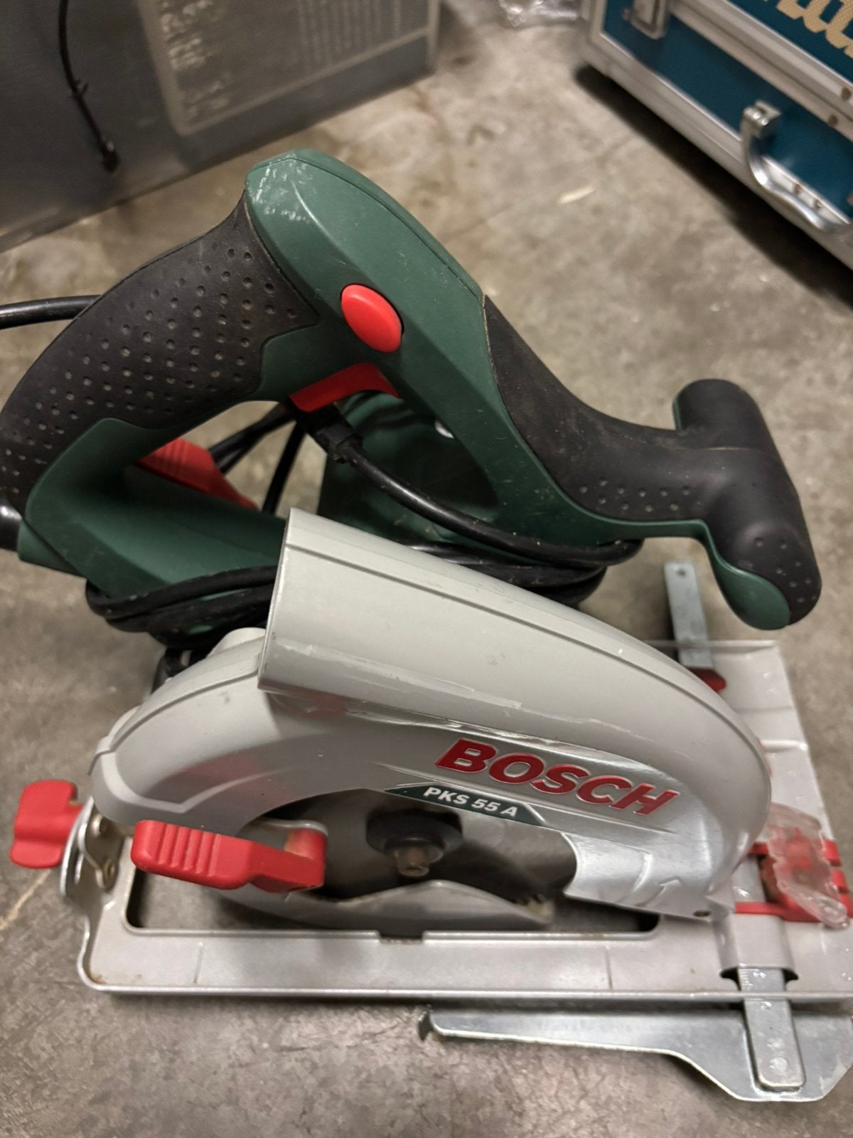 Bosch cirkelzaag, Doe-het-zelf en Bouw, Gereedschap | Zaagmachines, Ophalen, Zo goed als nieuw, Cirkelzaag