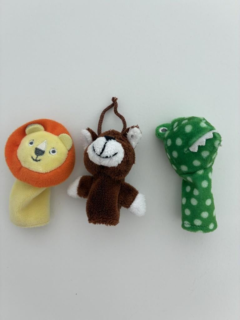 3 vingerpoppen van Hema, Kinderen en Baby's, Speelgoed | Knuffels en Pluche, Ophalen of Verzenden, Zo goed als nieuw, Overige typen