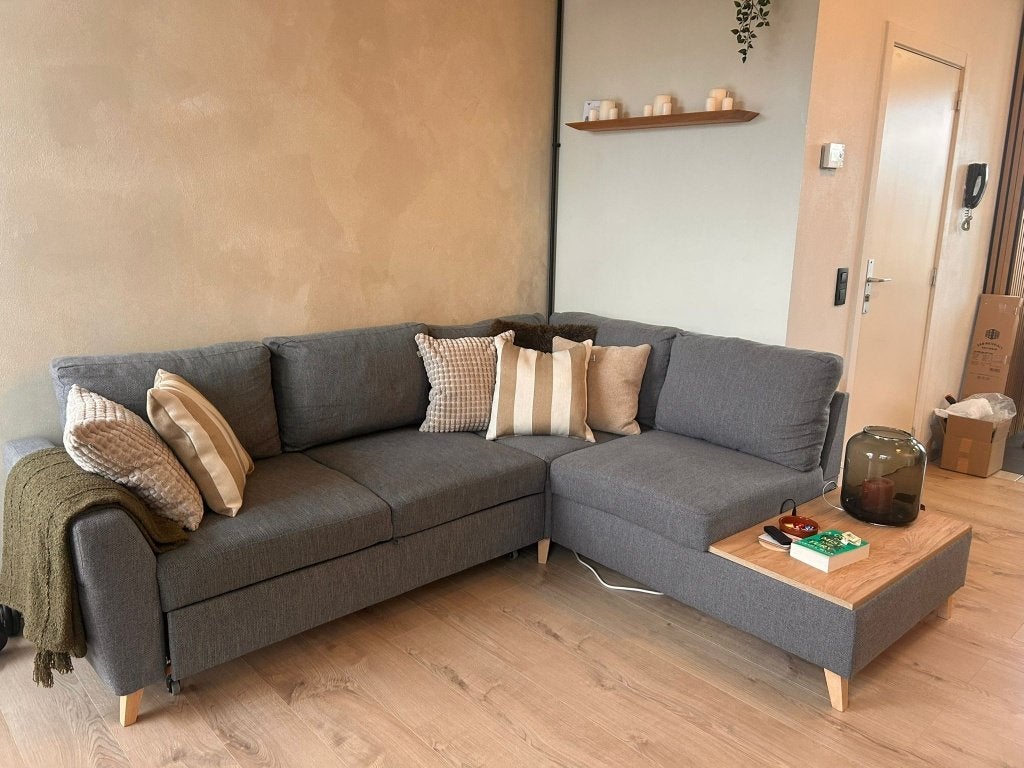 Canapé-lit avec table, Maison & Meubles, Canapés | Salons, Trois personnes, Banc d'angle, 125 à 150 cm, 150 à 200 cm