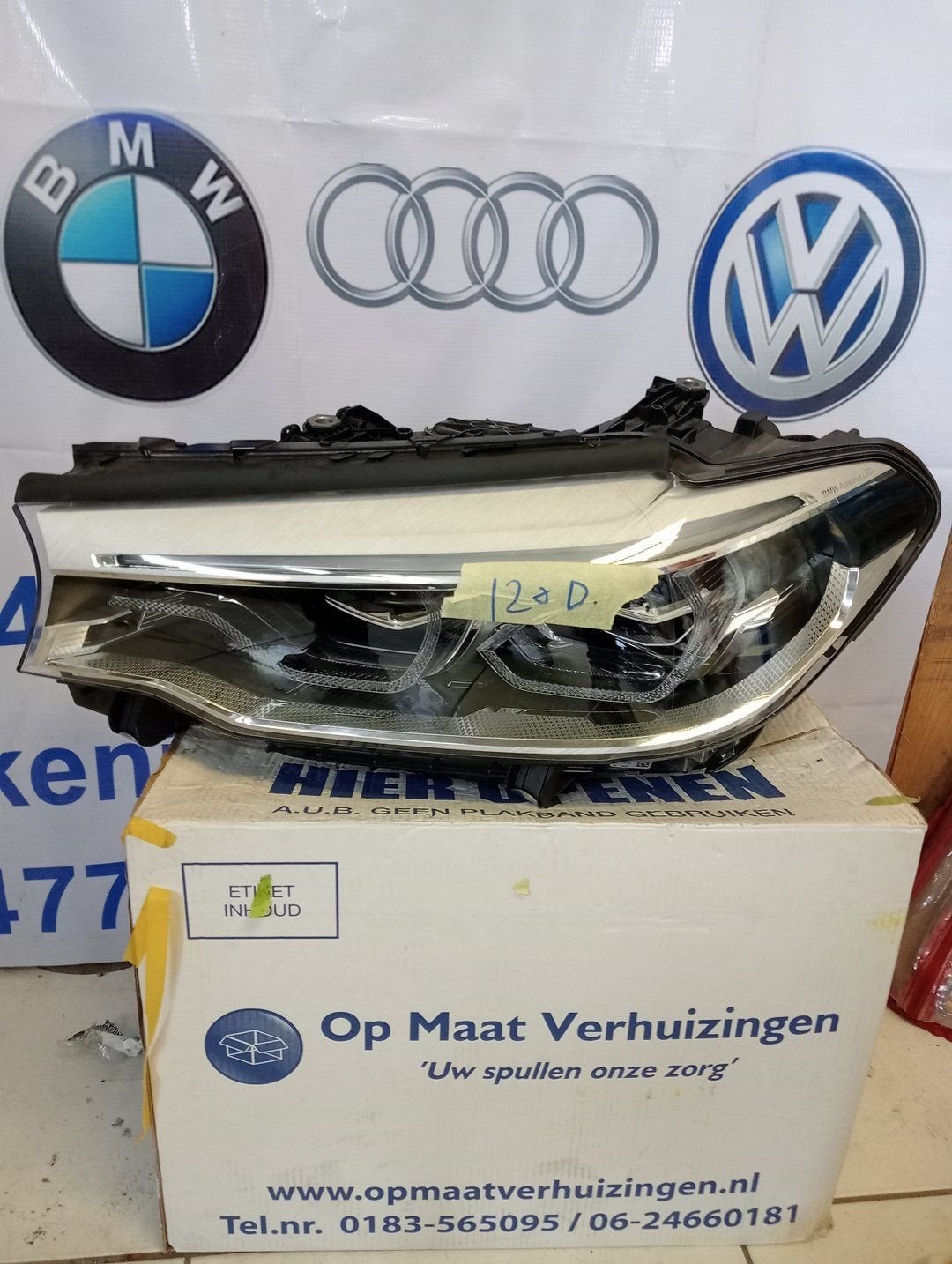 BMW 5 SERIE G30 G31 adaptieve LED koplamp links 8499121-03, -, Utilisé, -, Enlèvement ou Envoi