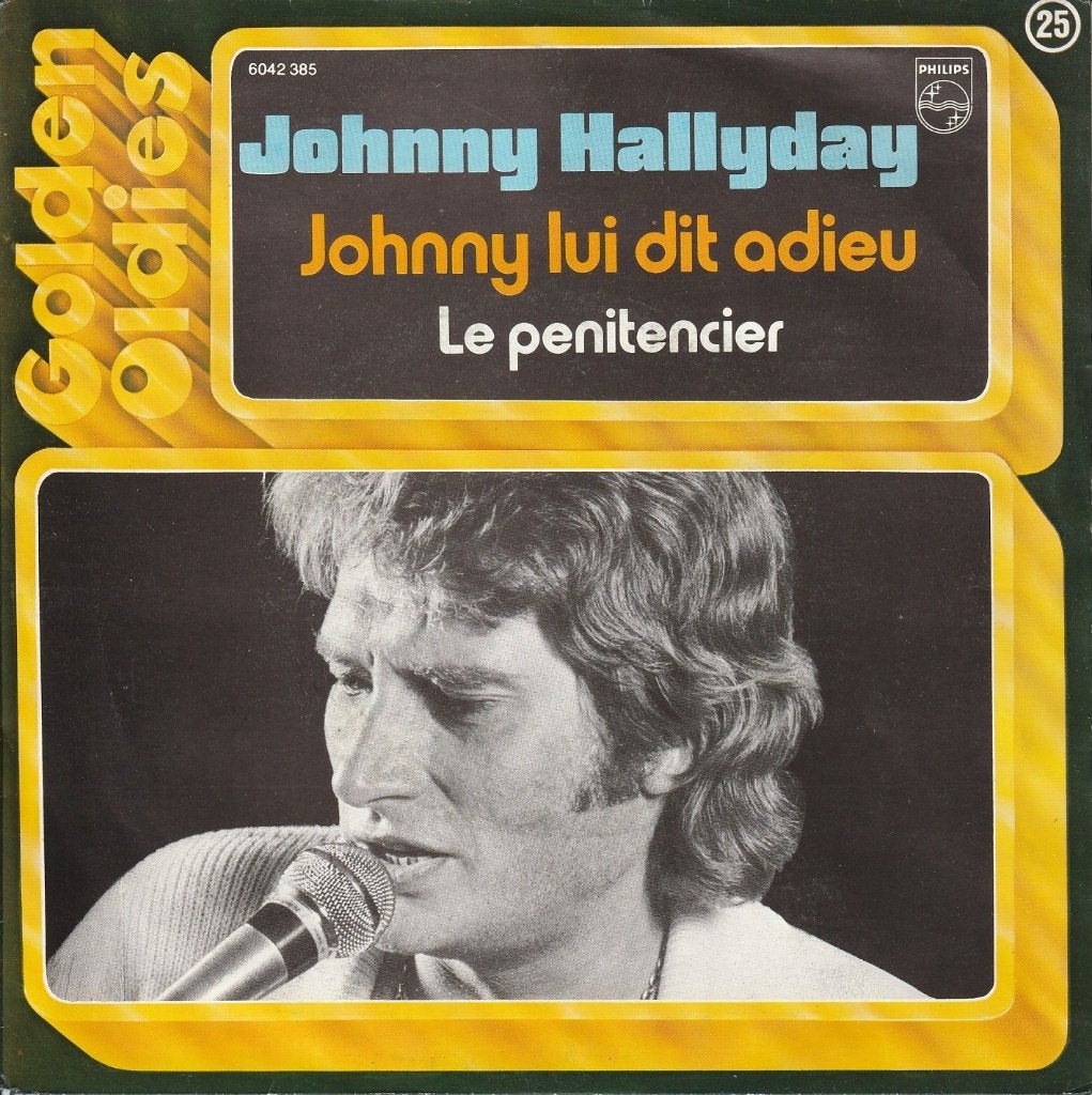 Johnny Hallyday - Johnny lui dit adieu/Le penitencier, 7 inch, Comme neuf, Pressage original, Rock et Metal