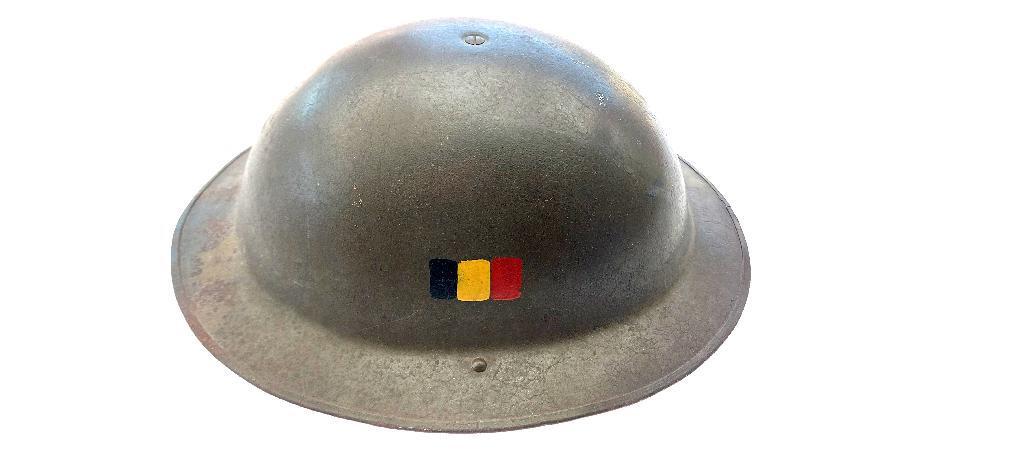 VINTAGE BELGISCHE LEGERHELM, Verzamelen, Ophalen, Helm of Baret
