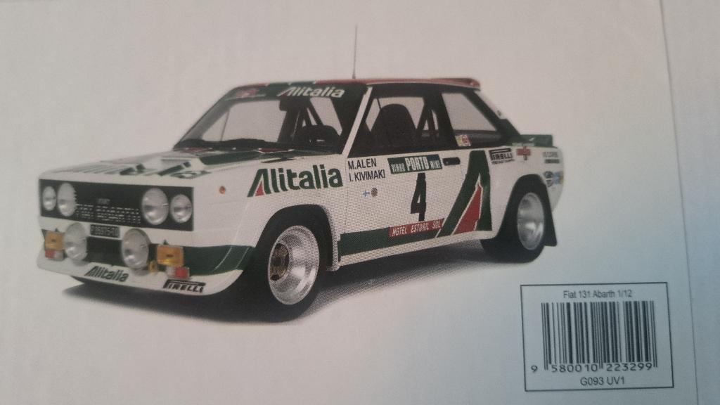 Fiat 131 Abarth Rallye Portugal 1978 1/12ème, OttOMobile, Auto, Nieuw, Otto