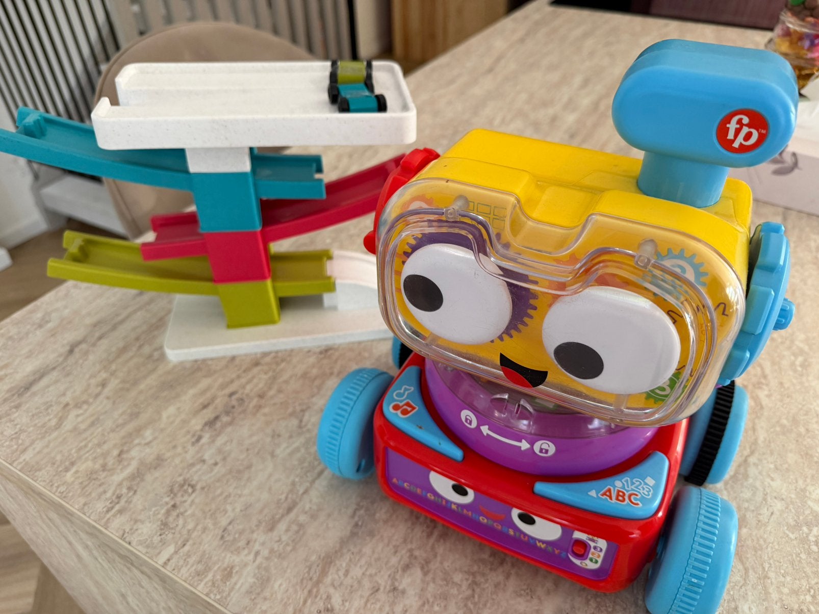 Fisher Price robot, Ophalen, Zo goed als nieuw