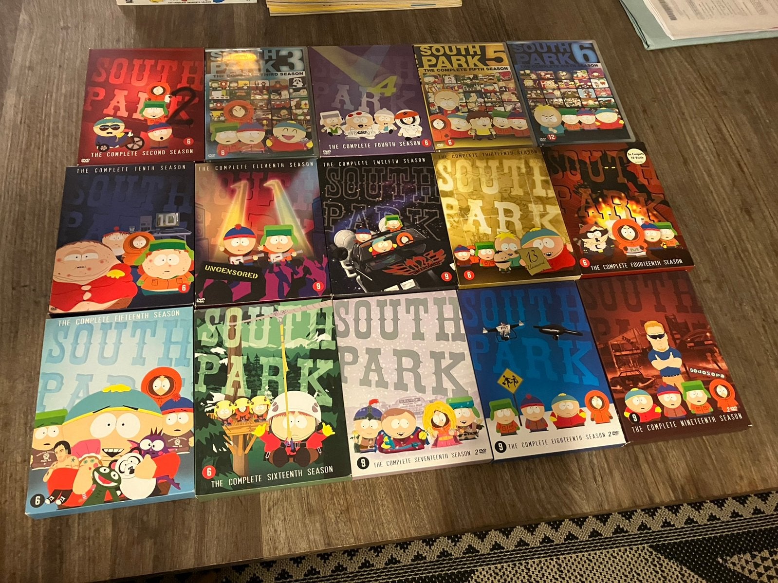 Lot van 15 south park dvd box, Enlèvement, Comme neuf