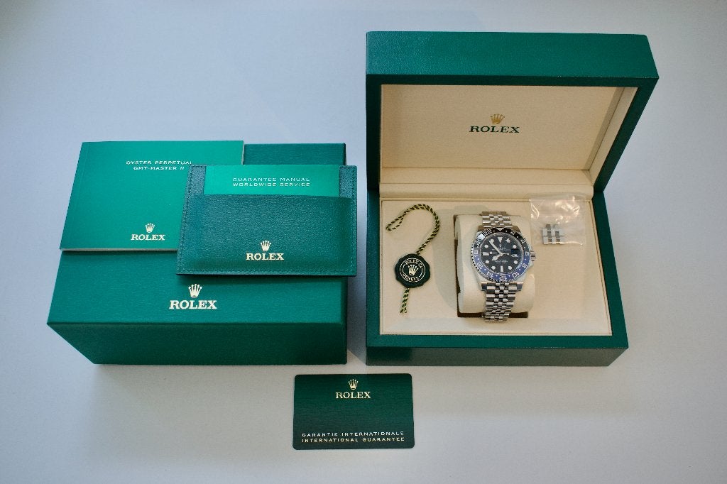 NEW Rolex batgirl GMT Master II full set, Rolex, Enlèvement ou Envoi, Acier, Acier