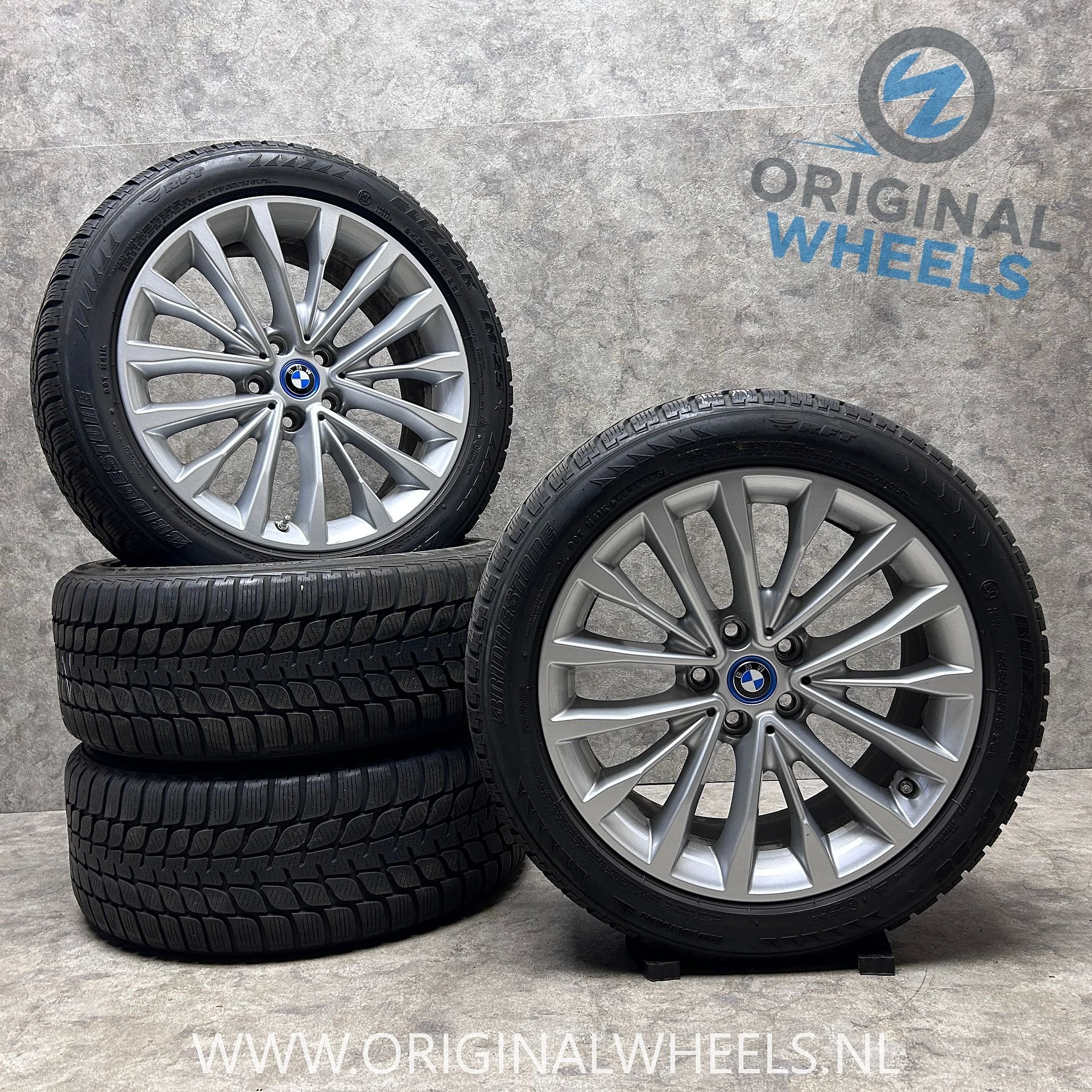 18 inch originele velgen + winterbanden BMW 5 serie 632, Pneus et Jantes, 245 mm, Pneus été, -