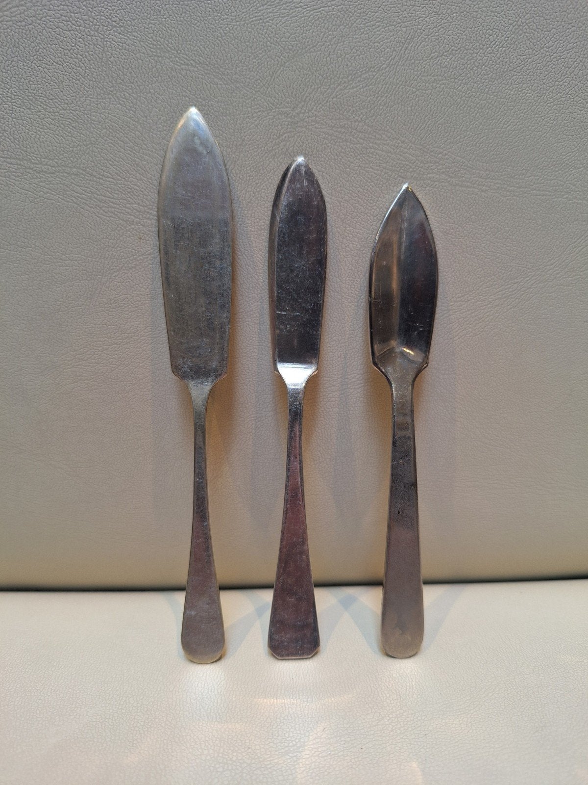 3 x Vintage botermes, Antiek en Kunst, Antiek | Zilver en Goud, Ophalen of Verzenden
