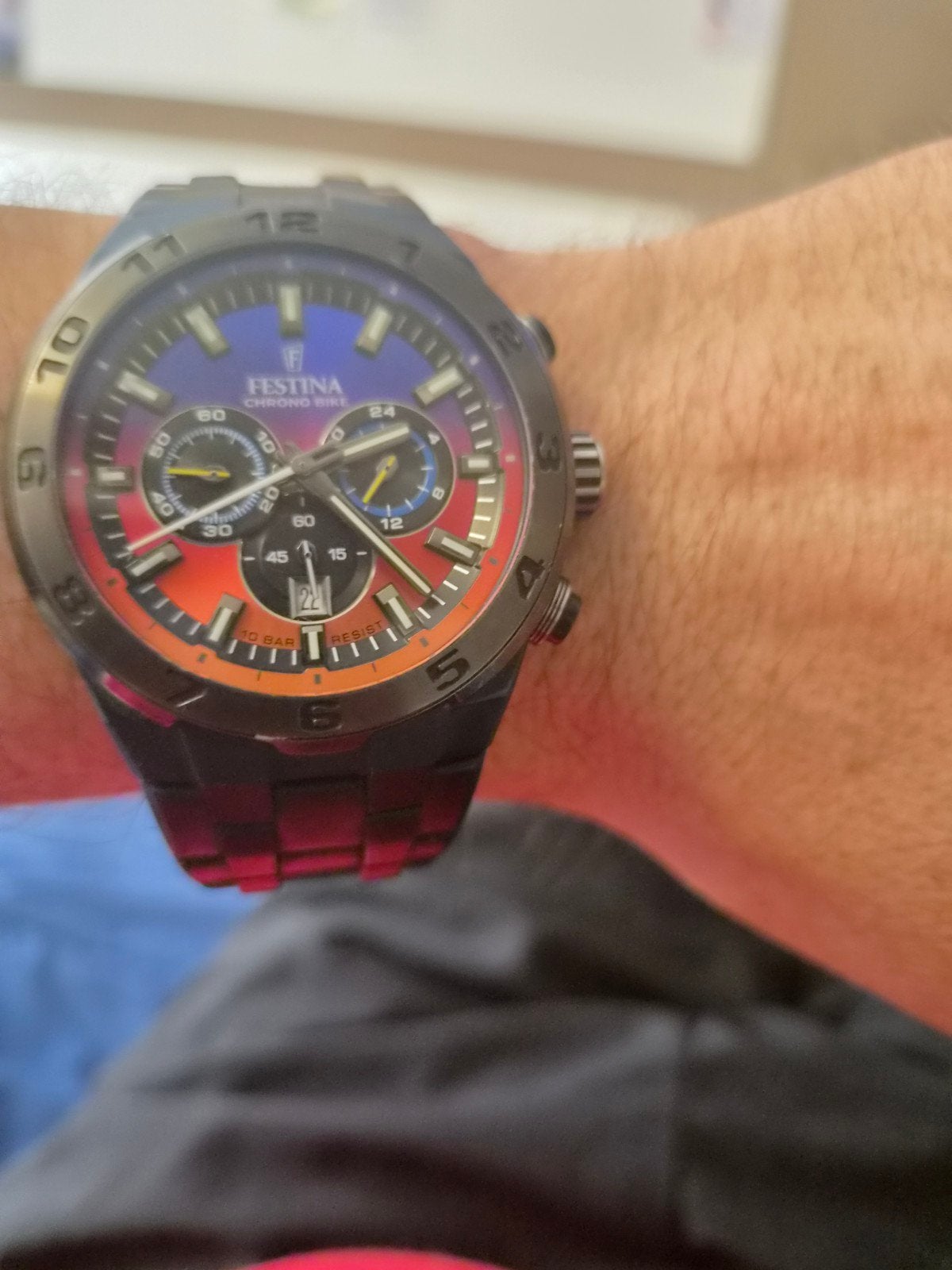 Festina F20709/1 Special Edition Heren Chronograaf Multicolo, Handtassen en Accessoires, Overige materialen, Polshorloge, Overige materialen
