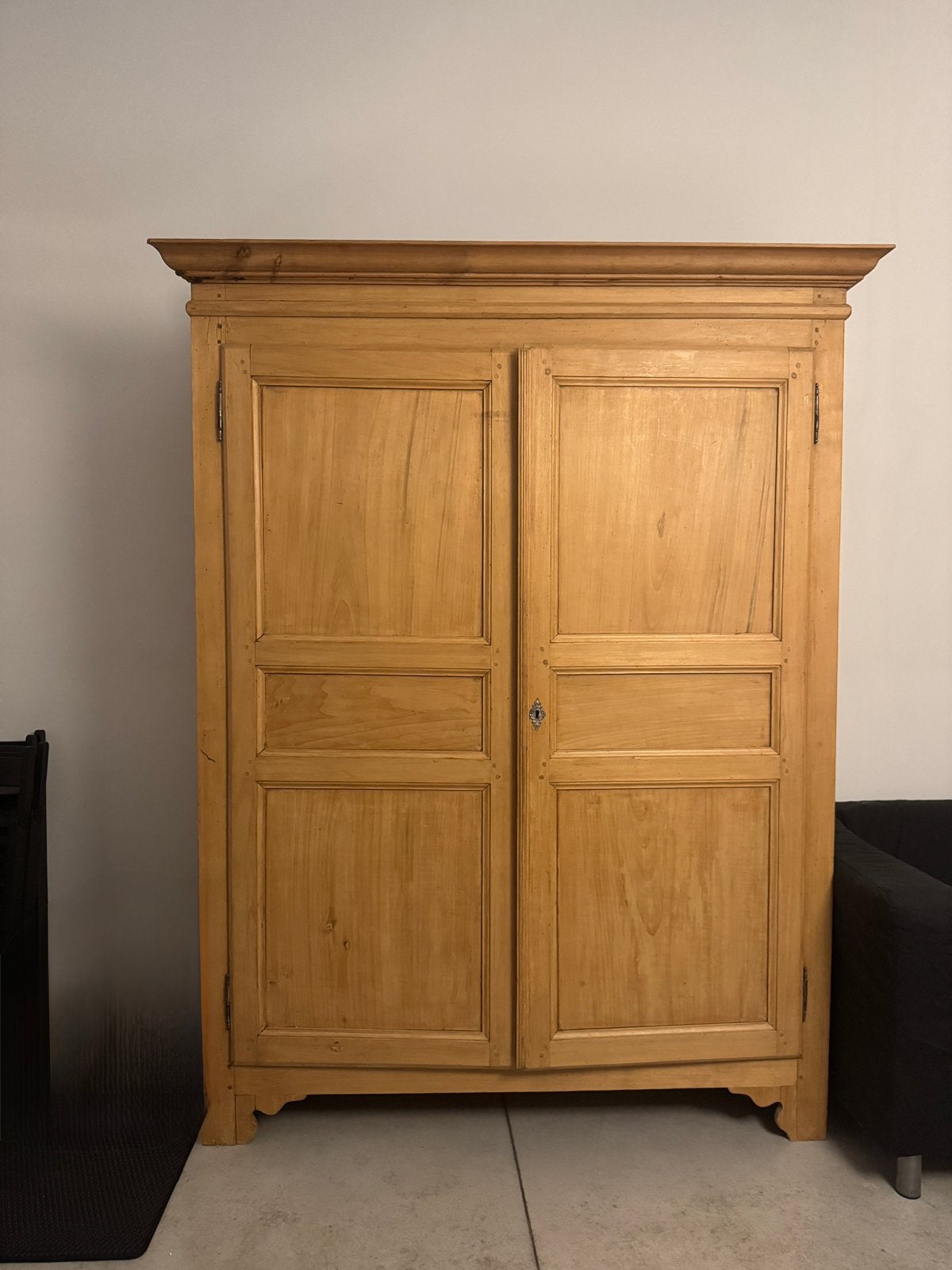Antieke halkast/ linnenkast/ servieskast massief grenen hout, Antiek en Kunst, Antiek | Meubels | Kasten, Ophalen