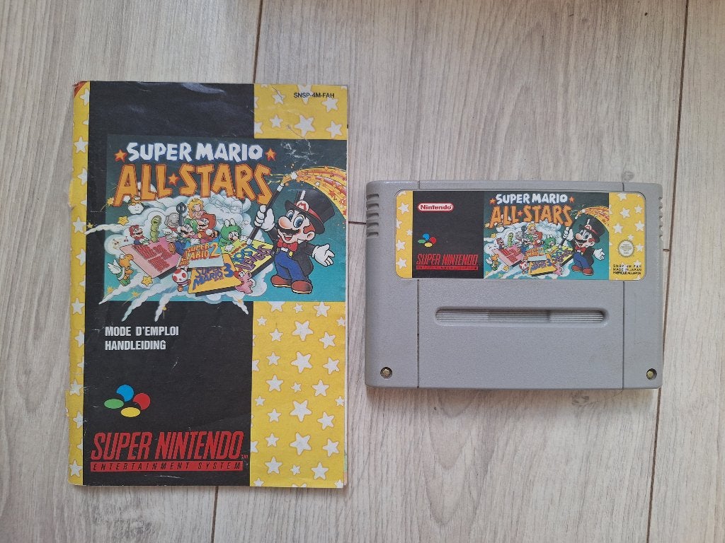 All-Stars met handleiding voor de Super Nintendo (SNES), Games en Spelcomputers, Gebruikt, 2 spelers, Eén computer, Ophalen of Verzenden