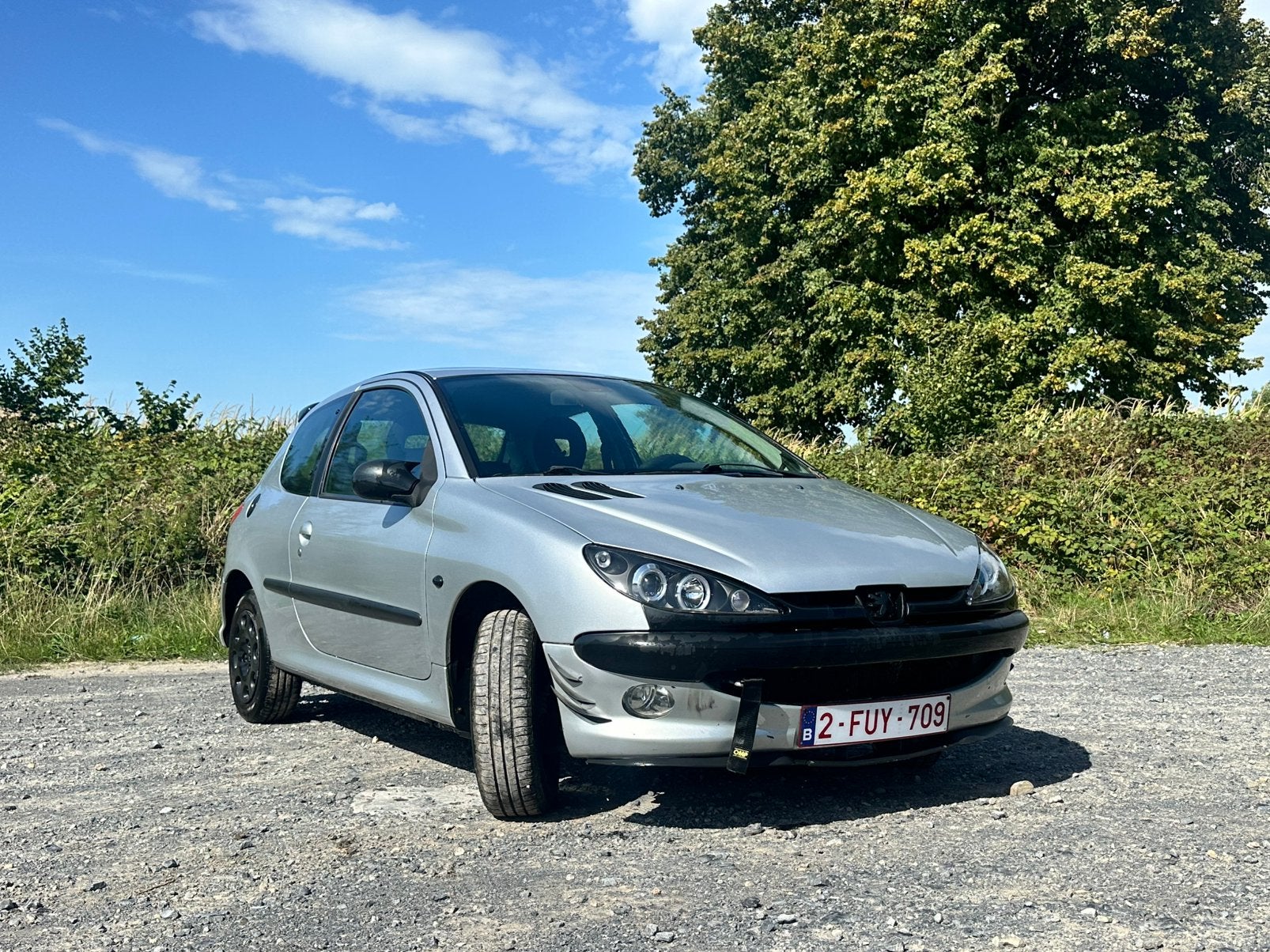 PRÊTE À IMMATRICULER - Peugeot 206 1.4L HDI Diesel 2007, Autos, Argent ou Gris, Achat, Boîte manuelle, Noir