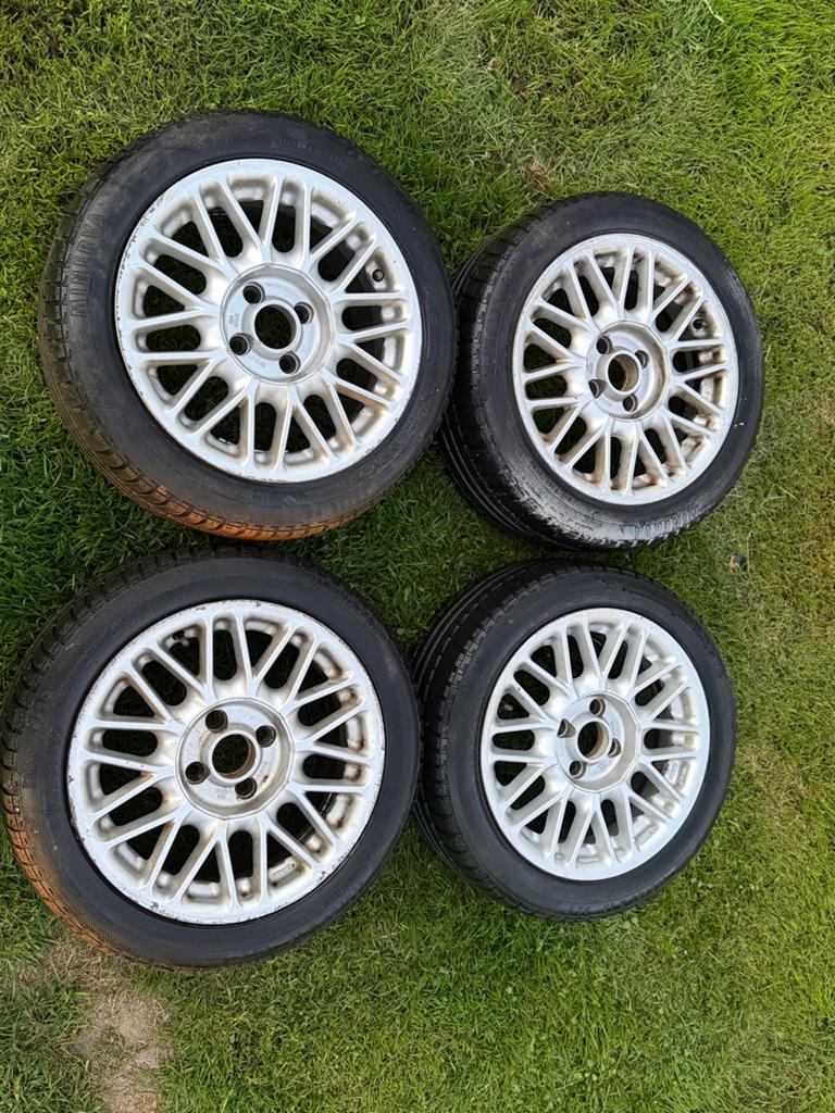 Opmaak set ronal velgen 4x100, Autos : Pièces & Accessoires, Pneus & Jantes, 15 pouces, Pneus et Jantes, Enlèvement, Utilisé
