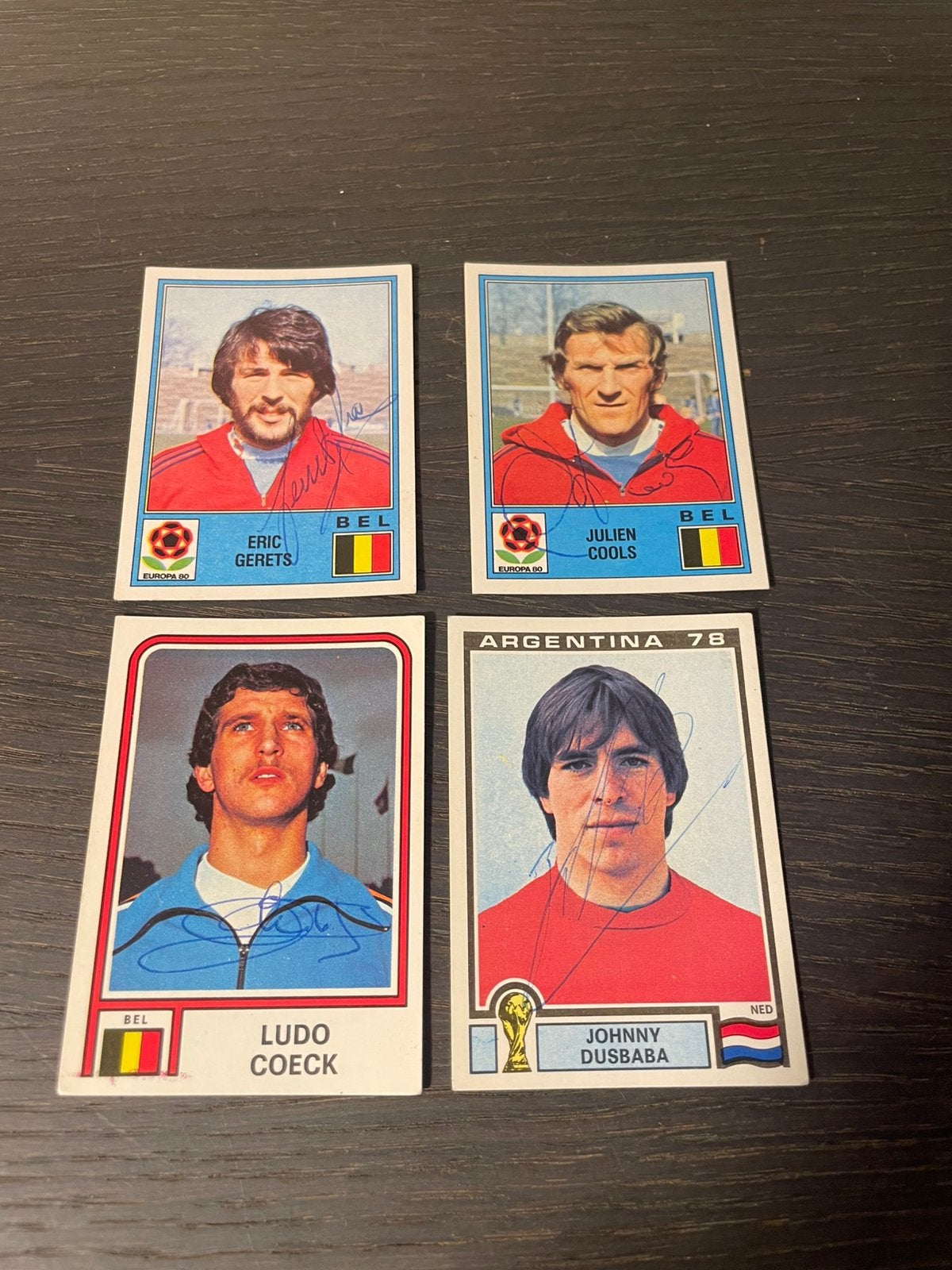 Autocollants panini signés - Argentine 78 Europe 80, Collections, Enlèvement ou Envoi, Comme neuf