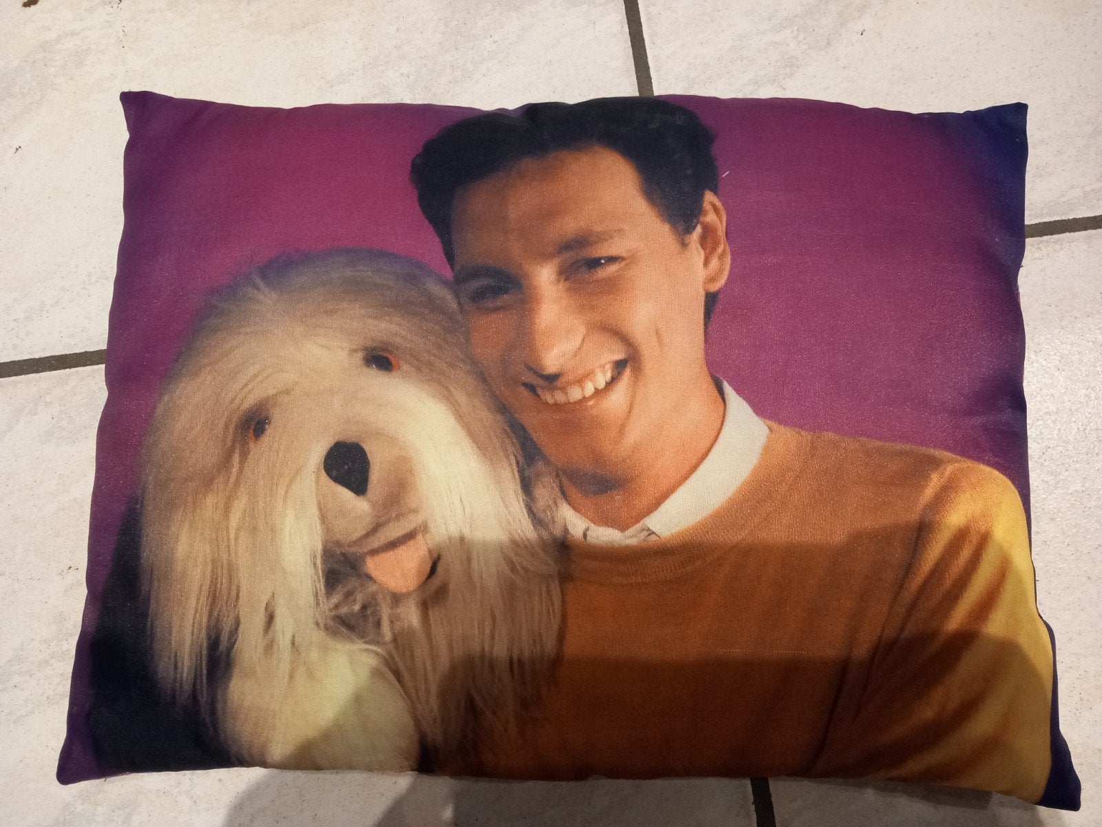 Samson ,gert kussen, Ophalen