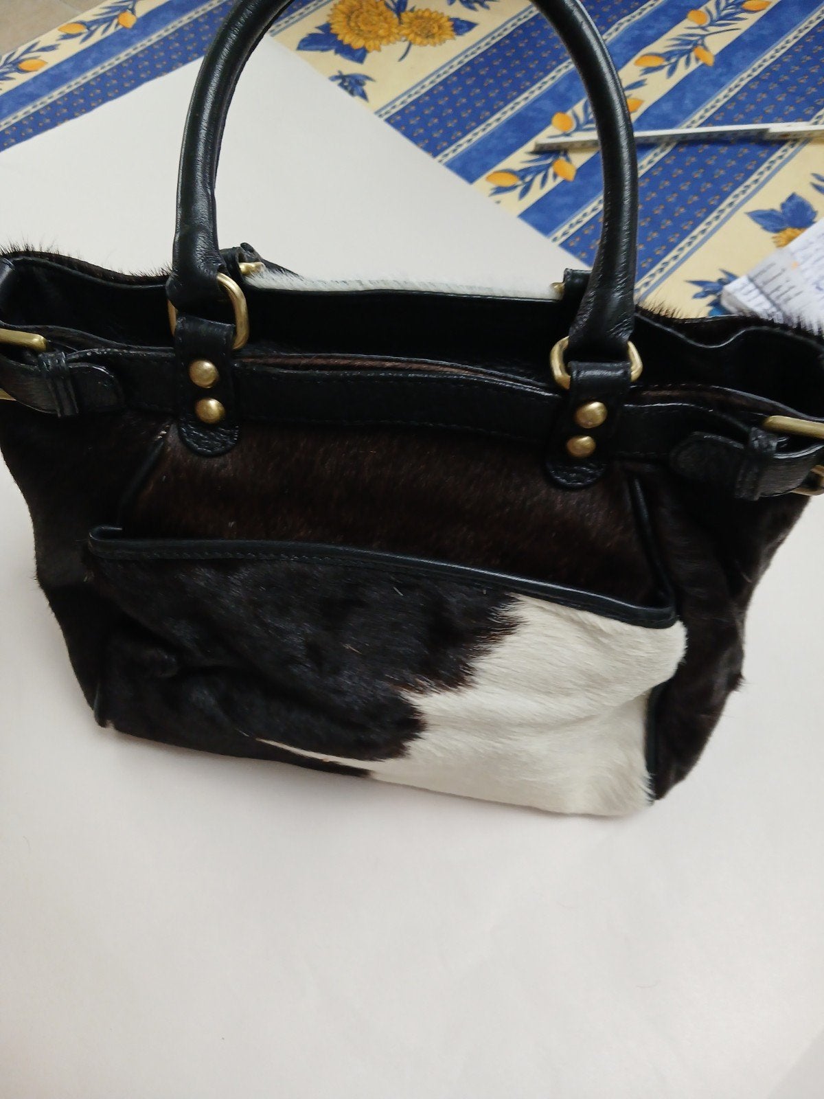 GIULIANO boekentas, gemaakt in Italië, leer + SKIN, Handtassen en Accessoires, Ophalen, Nieuw, Zwart, Handtas