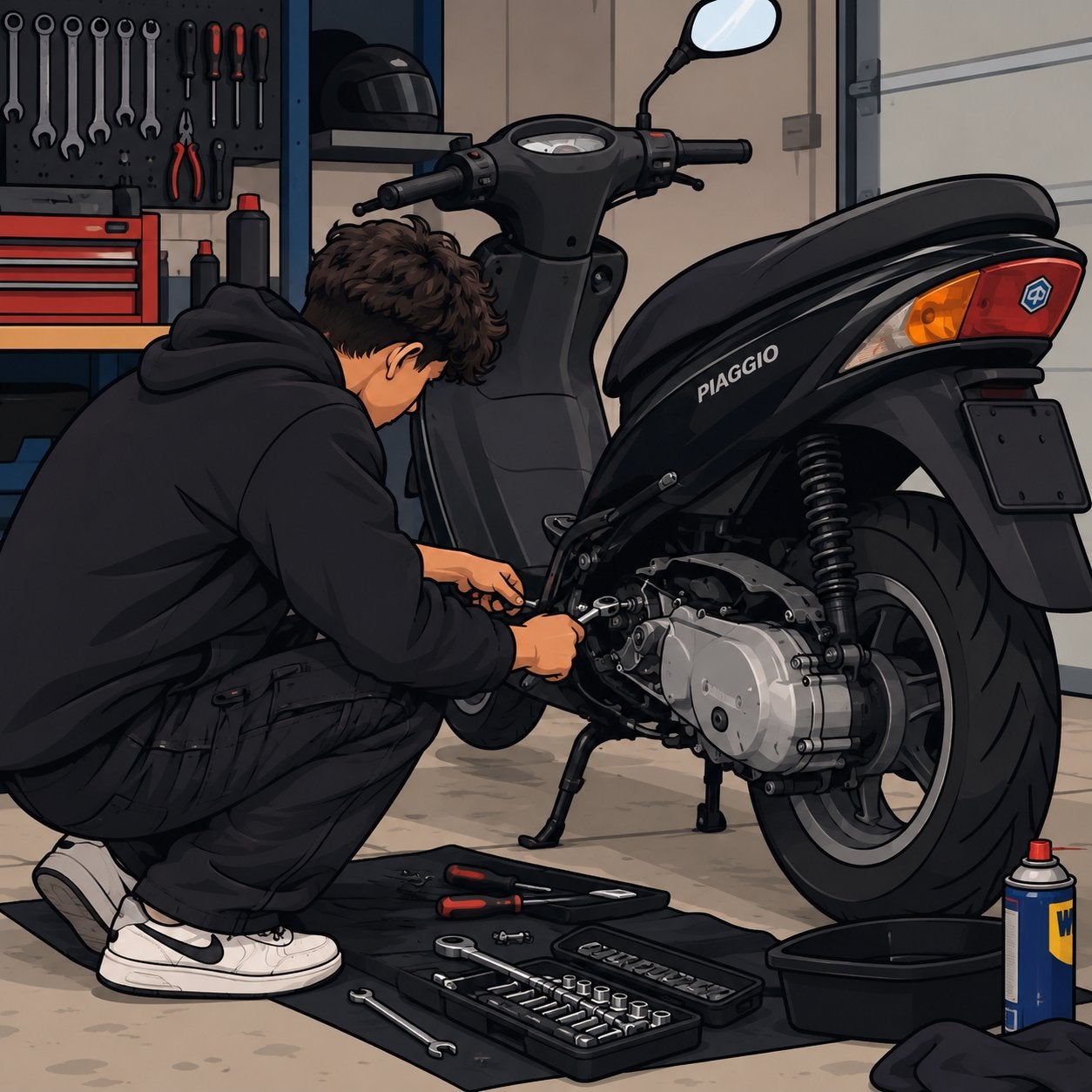 GEZOCHT!! Piaggio zip 4t Monteur LEUVEN, Ophalen of Verzenden