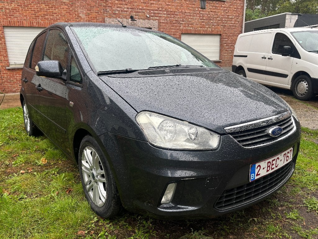 Ford Focus C-MAX 1.8TDCi GHIA EURO 4  cuir airco GPS, Autos, Cuir, Argent ou Gris, Achat, Entreprise