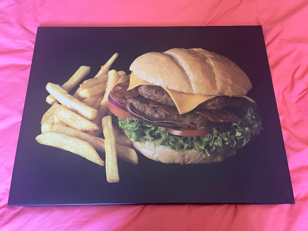 Lijsten thema frit/hamburgers, Huis en Inrichting, Ophalen, Kunststof, Gebruikt, 80 cm