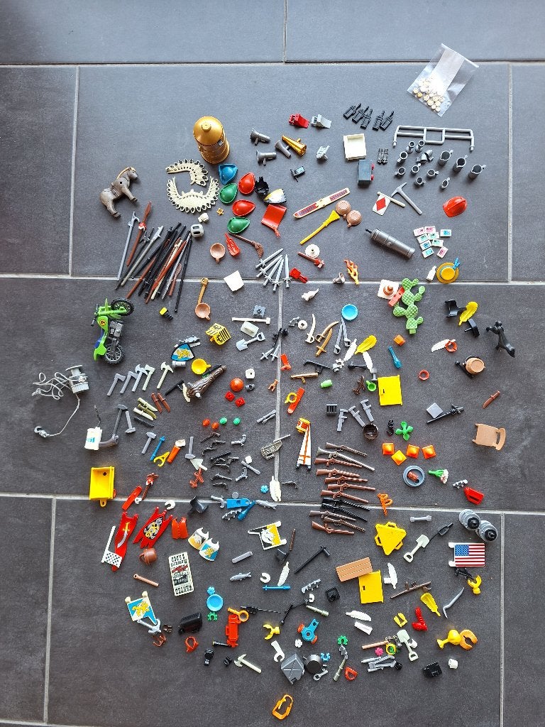 Grand lot d'accessoires et de pièces Playmobil séparés, Enfants & Bébés, Enlèvement ou Envoi, Utilisé, Pièces détachées, Autres types