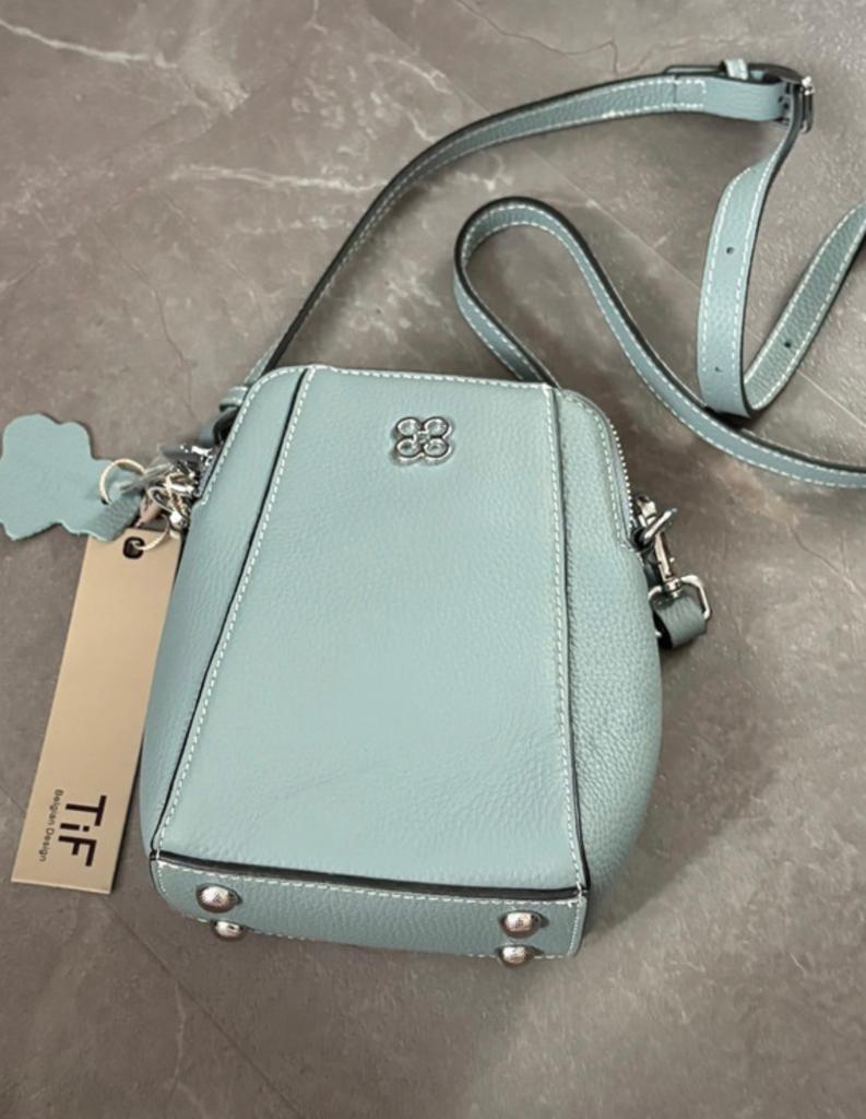 Kleine Lichtblauwe Handtas TiF, Ophalen of Verzenden, Nieuw, Blauw, Handtas