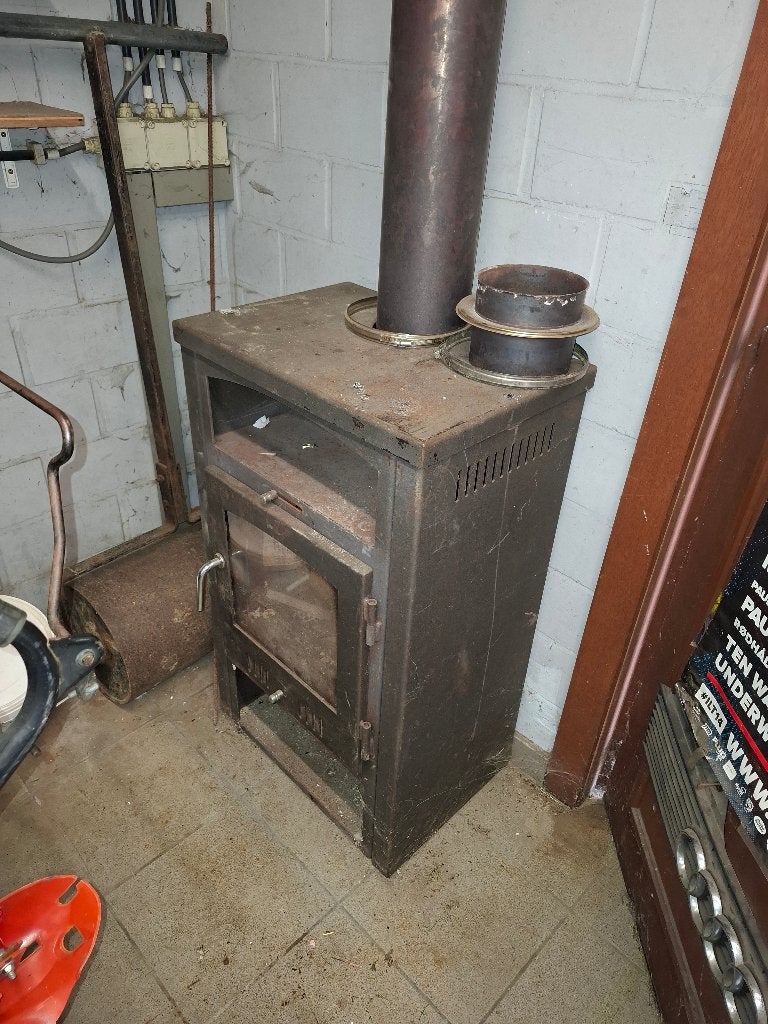 Houtkachel, Maison & Meubles, Enlèvement, Utilisé, Bois, Autoportant
