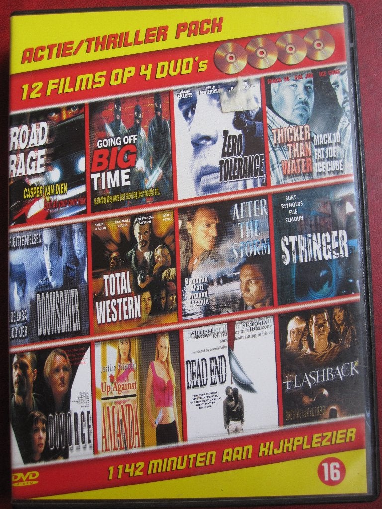 Actie/Thriller Pack (12 films op 4 disc), Engels, Vanaf 16 jaar, Nederlands, Actiethriller