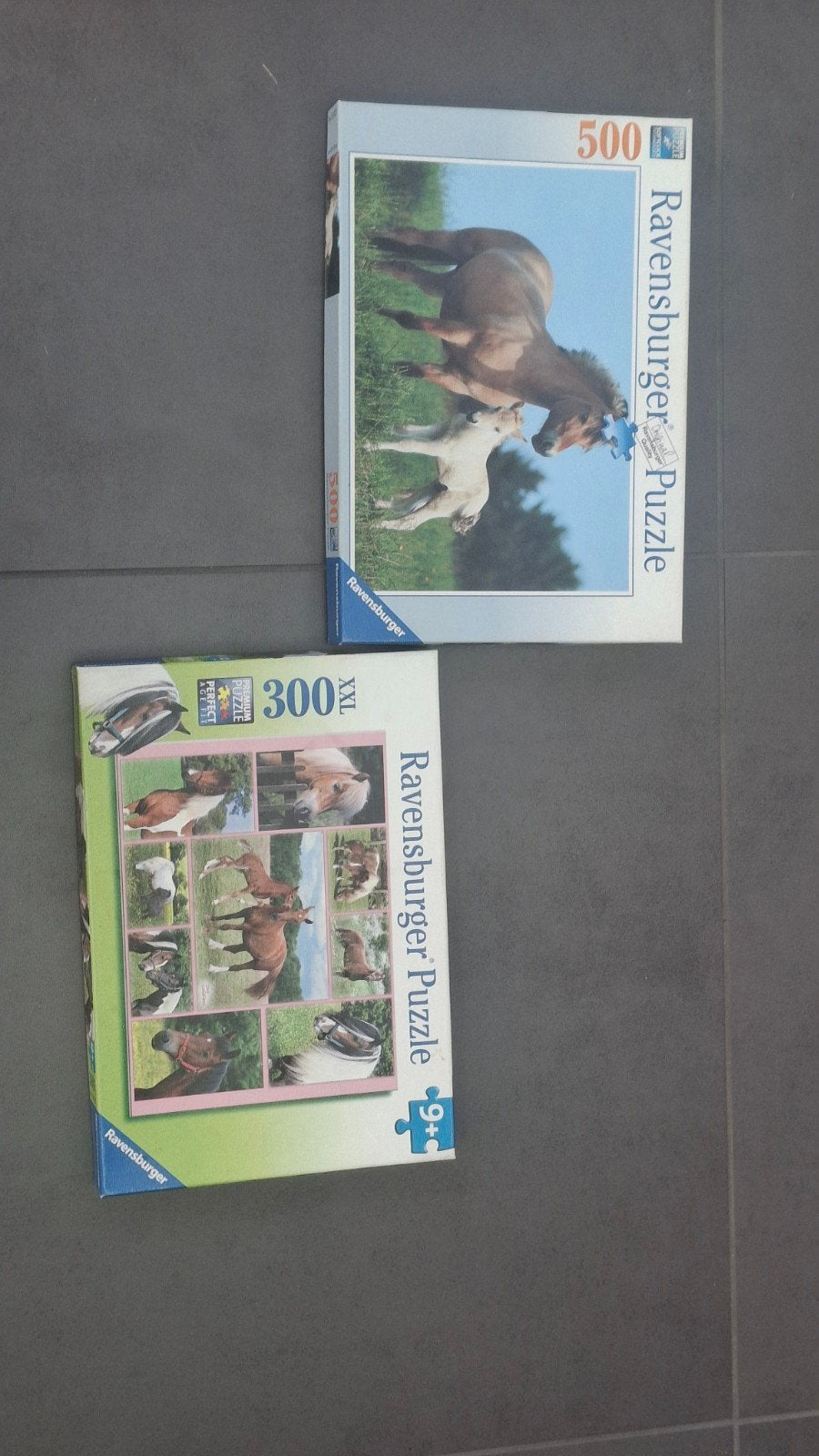 paarden puzzels 300/500, Ophalen, Gebruikt, Meer dan 50 stukjes, Van hout