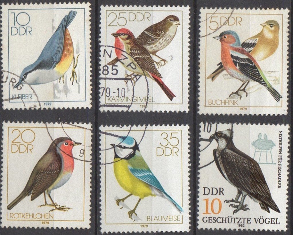 DDR (Oost-Duitsland) - Vogels, Enlèvement ou Envoi, RDA, Affranchi