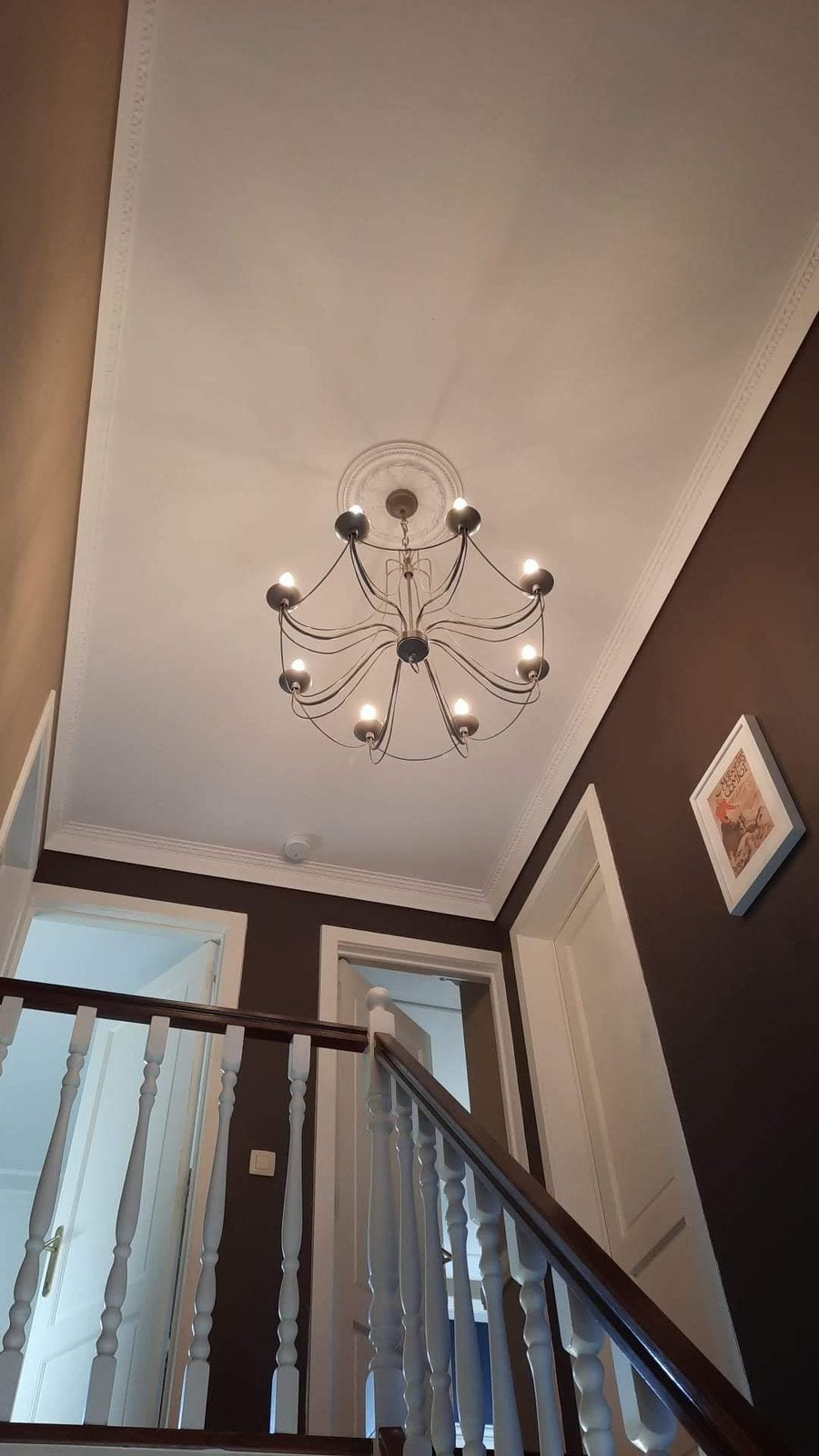 Landelijke hanglamp, Huis en Inrichting, Ophalen, Gebruikt, Vintage, Grijs