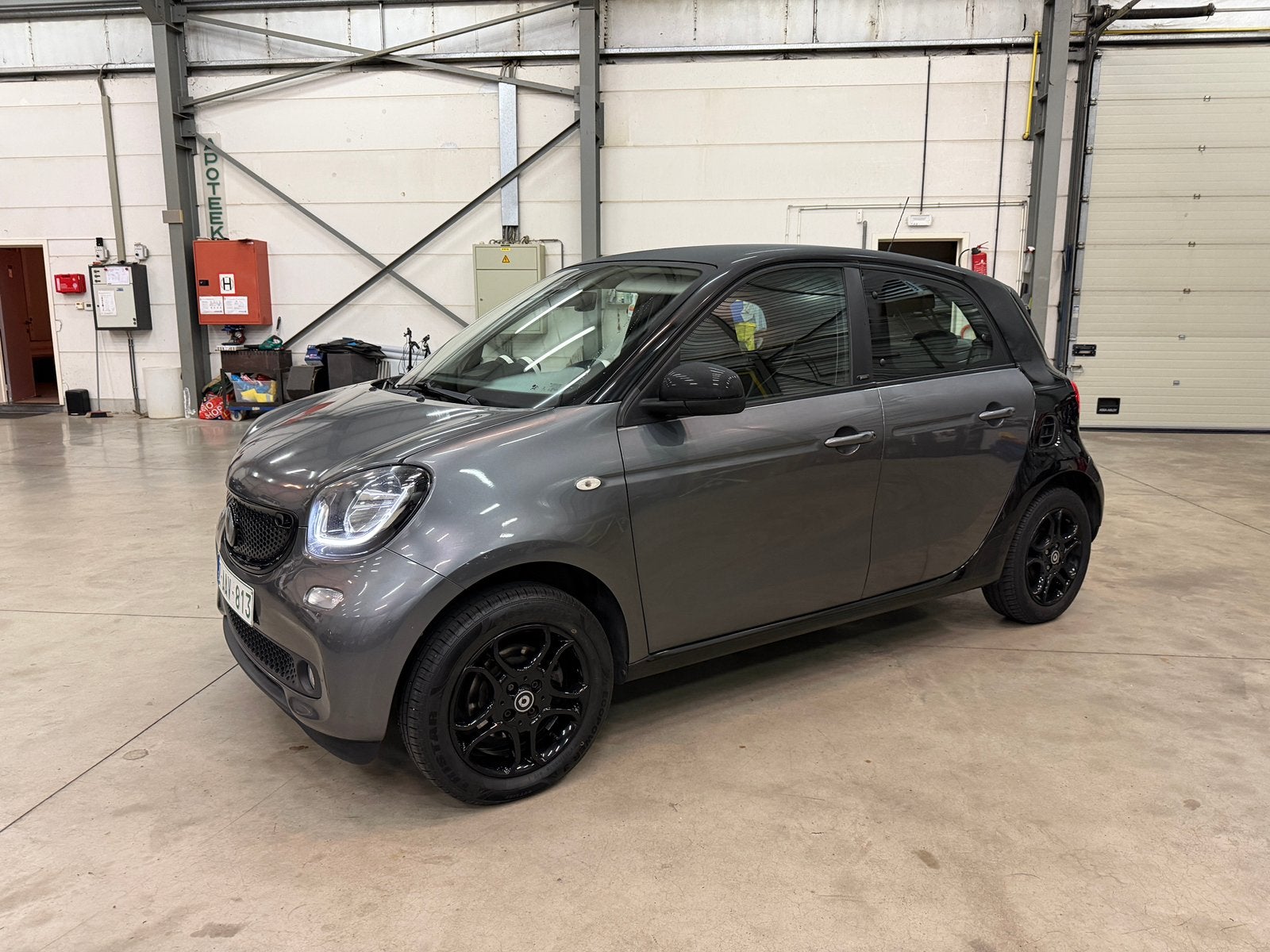 Smart ForFour met 1.0 benzine, Auto's, Achterwielaandrijving, Zwart, Leder, Bedrijf