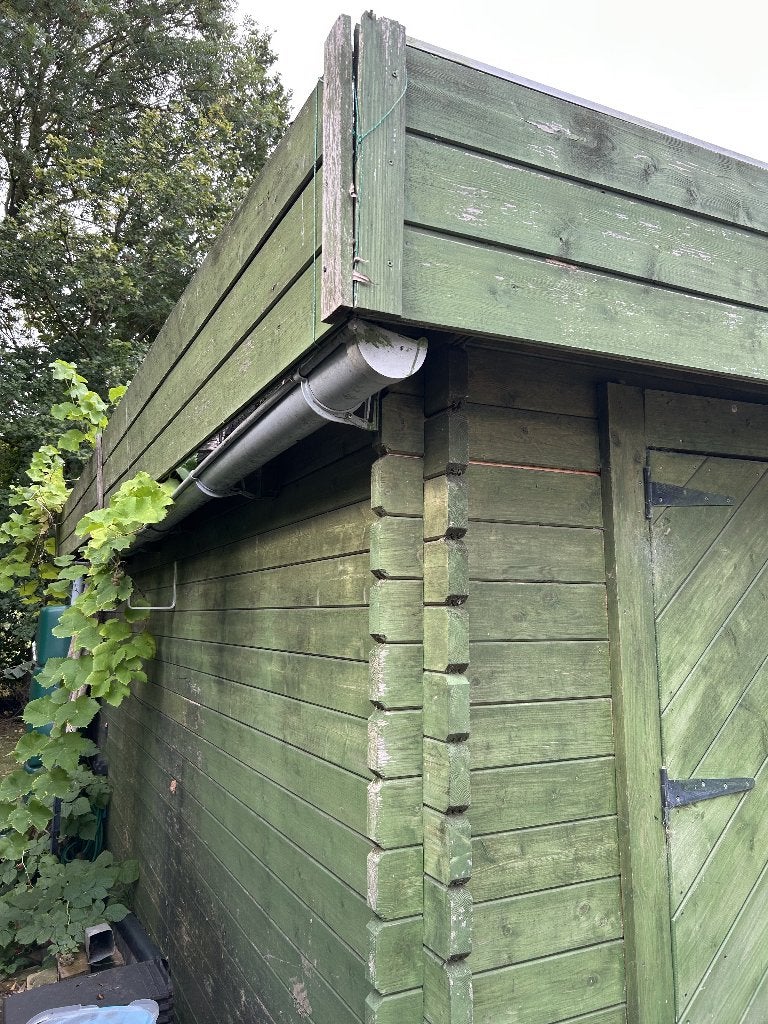 planken tuinhuis gratis af te halen, Planche, 300 cm ou plus, Enlèvement, Utilisé