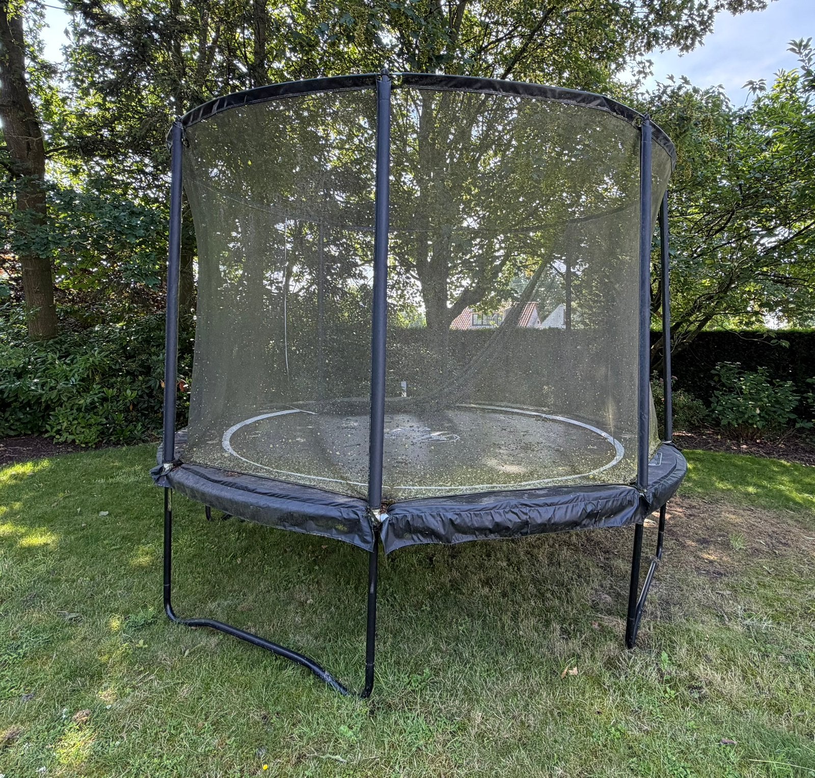 Trampoline optimum skyline 3,66m, Ophalen, Gebruikt