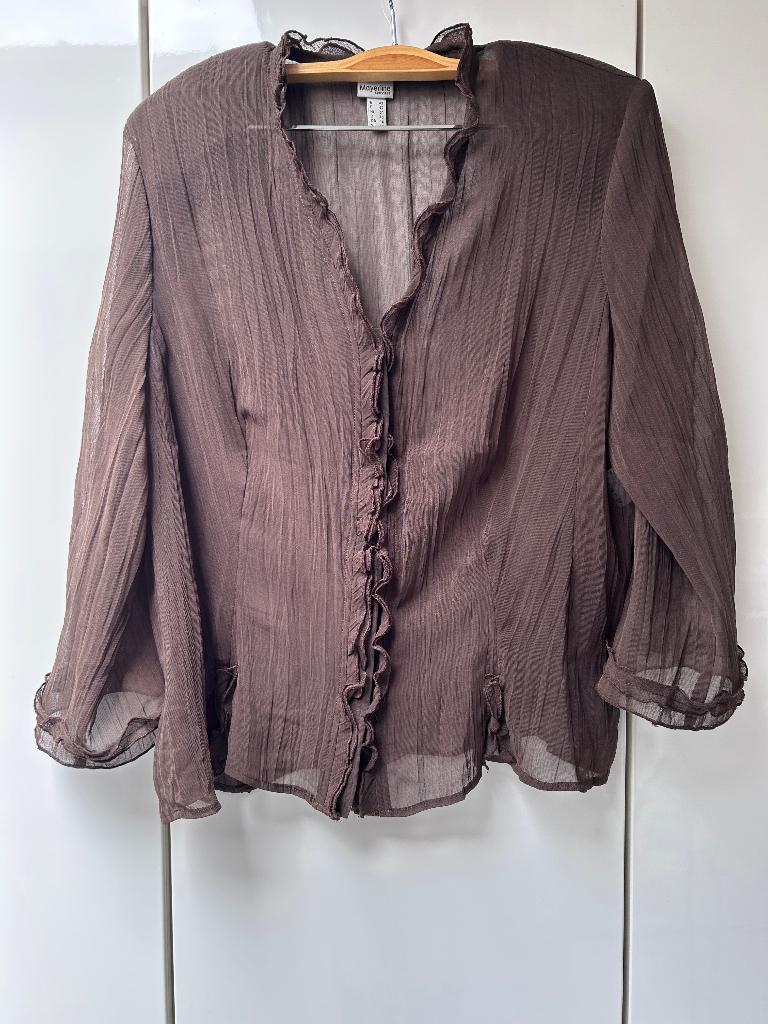 Gilet brun à boutons et épaulettes Mayerline - Taille 42 *', Vêtements | Femmes, Pulls & Gilets, Taille 42/44 (L), Mayerline, Enlèvement ou Envoi