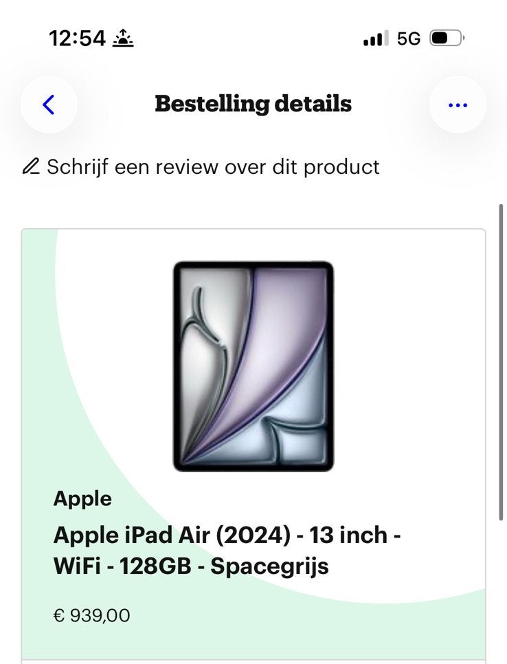 Ipad air 13inch 2024 M2 chip, Enlèvement, Comme neuf