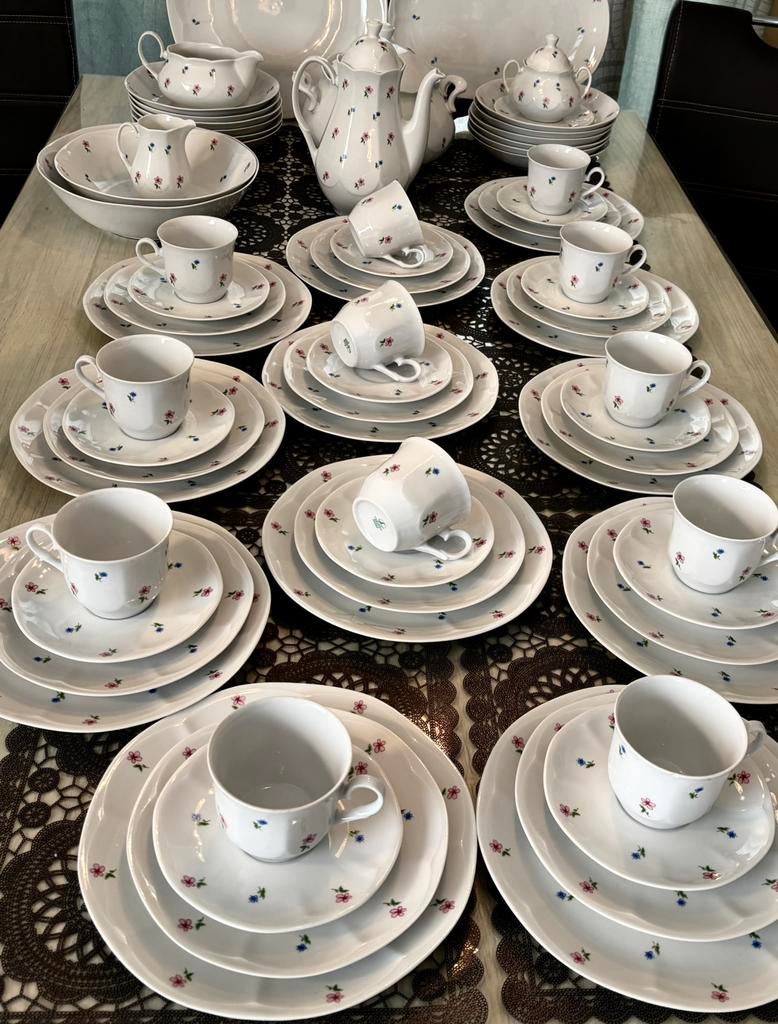 Service de table complet Lubiana made in Poland, Antiek en Kunst, Antiek | Servies compleet, Ophalen
