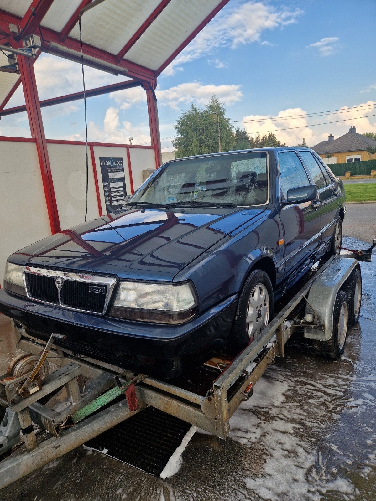 Lancia thema 2,5 tds 1989, 4 cilinders, Blauw, Leder, Particulier