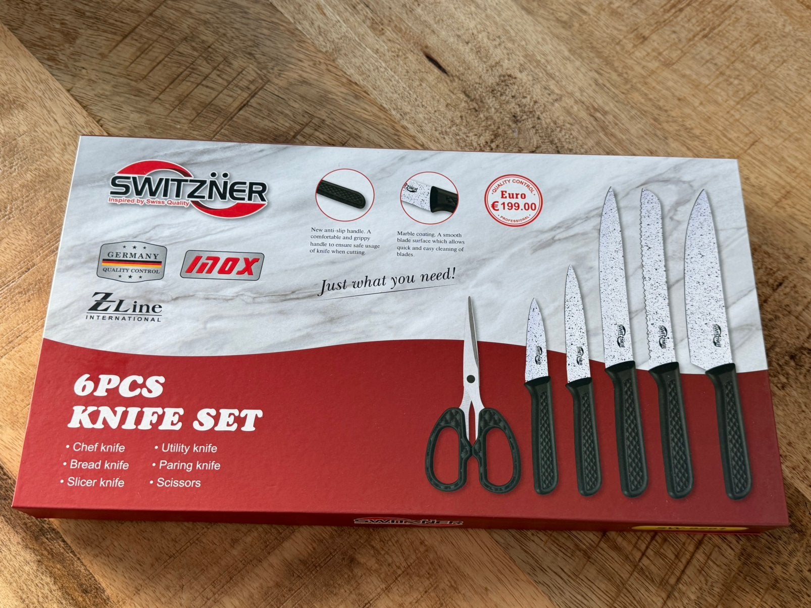 Set couteaux switzner SW-9291, Enlèvement ou Envoi, Comme neuf