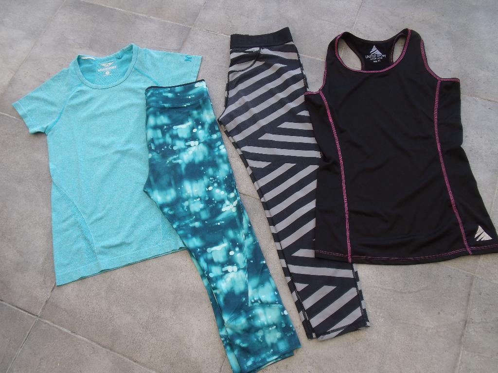 lot vêtements sport femme taille S, Ophalen, Gedragen, Maat 36 (S), Fitness of Aerobics