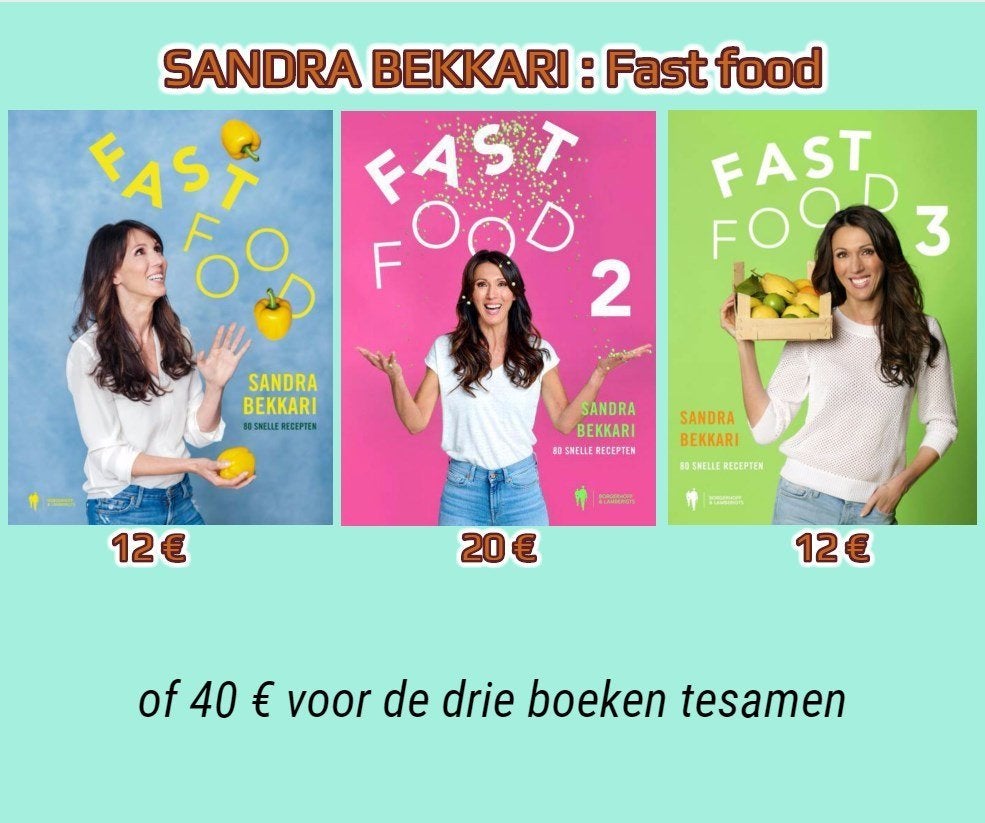 De FASTFOOD TRILOGIE van Sandra Bekkari, Enlèvement ou Envoi, Comme neuf, Cuisine saine