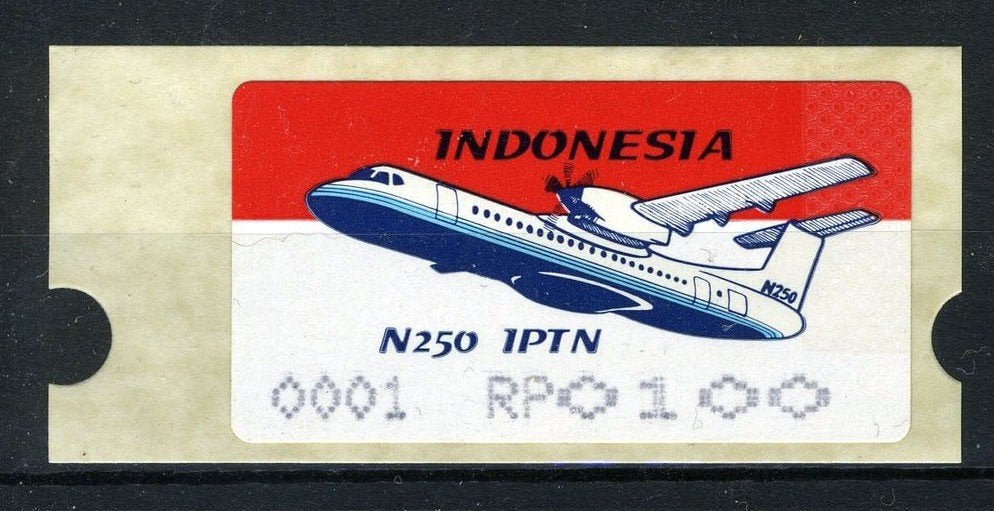 INDONESIE : Timbre automatique L2 MNH 1996 100 RP, Envoi, Non oblitéré, Asie du Sud