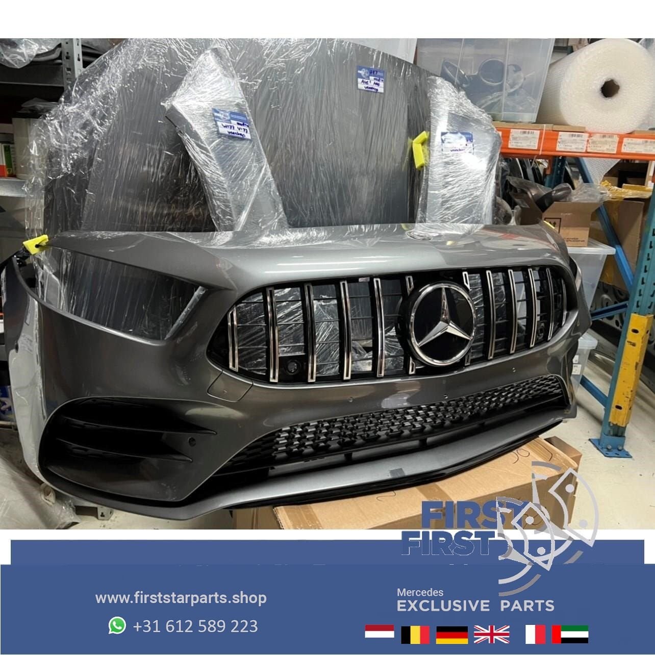 W177 V177 GT A35 AMG LINE VOORKOP BERG GRIJS Mercedes A Klas, Gebruikt, -, Voor, Ophalen of Verzenden