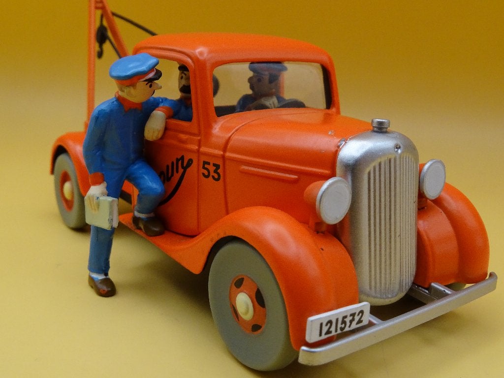 Tintin : la dépanneuse Simoun 1:43 de «... en or noir », Collections, Enlèvement ou Envoi, Tintin, Comme neuf, Statue ou Figurine