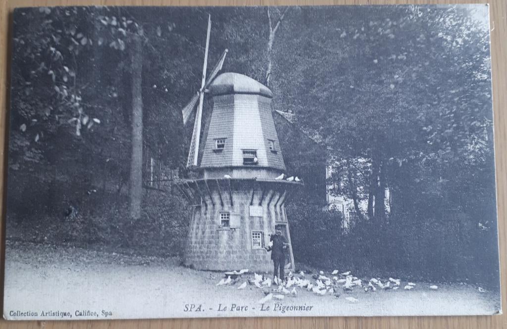 SPA : Carte postale Parc-Le Pigeonier 1925, Envoi, 1920 à 1940, Affranchie, Liège
