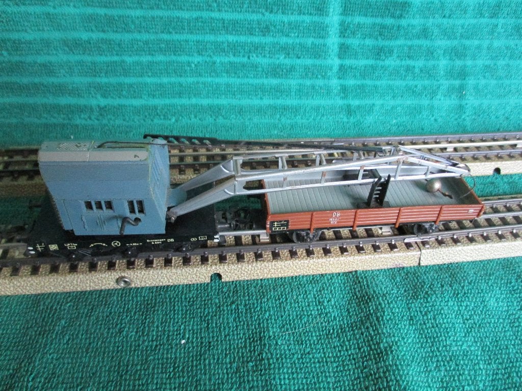 Marklin wagon Grue 4611 + plateau 4503 ( 1957 ), Enlèvement ou Envoi, Utilisé, Wagon, Märklin