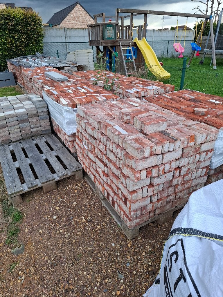 Oude beerse bakstenen, Doe-het-zelf en Bouw, Ophalen, Gebruikt, Bakstenen